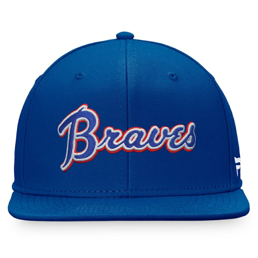 Royal Atlanta Braves Fanatics Cooperstown Collection Fitted Hat