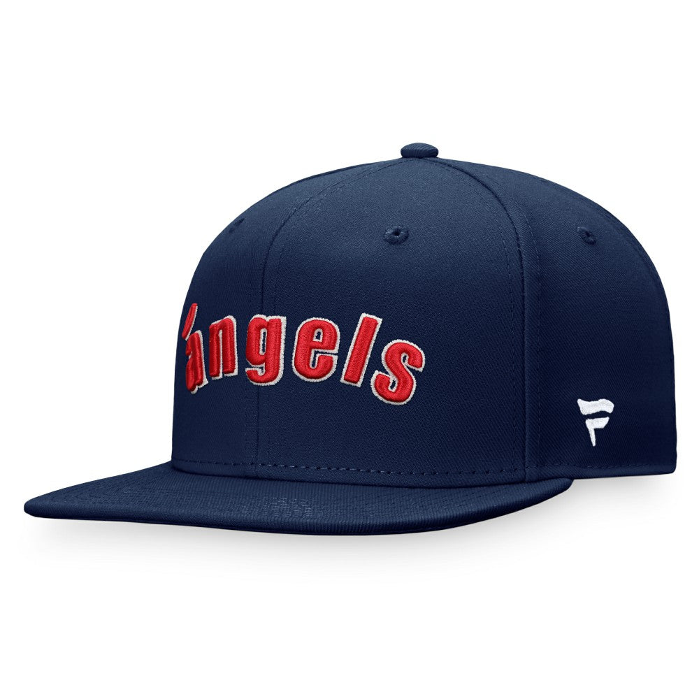 Navy California Angels Fanatics Cooperstown Collection Fitted Hat