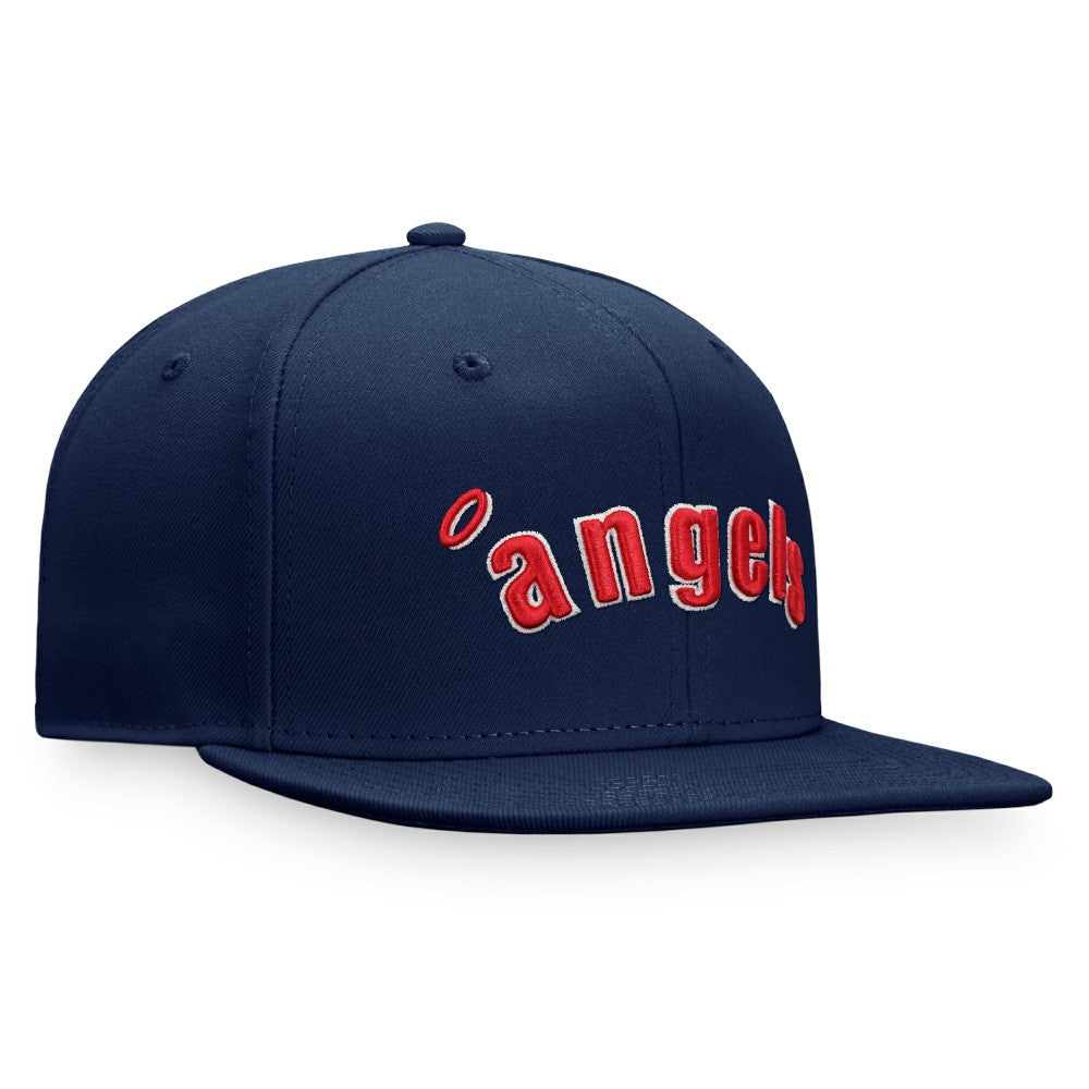 Navy California Angels Fanatics Cooperstown Collection Fitted Hat