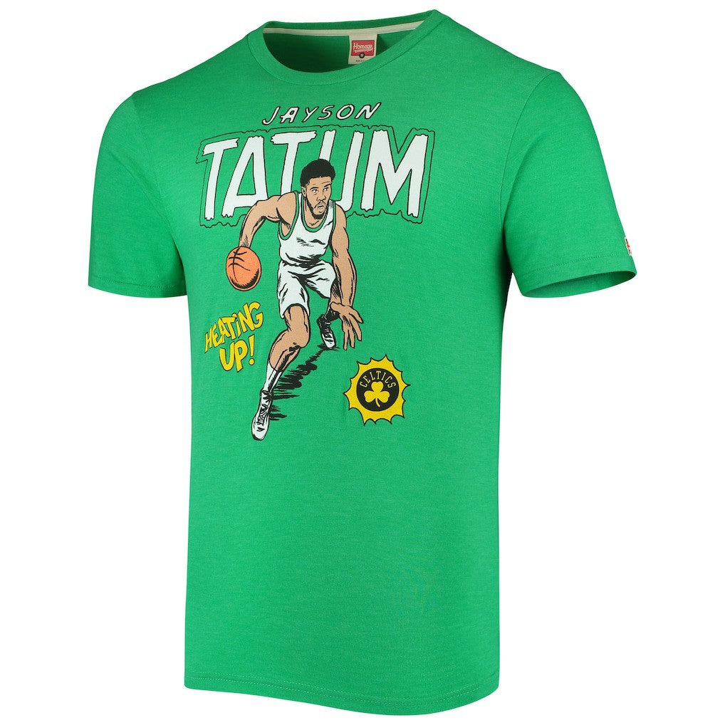 Jayson Tatum Boston Celtics Homage Comic Book Player Tri-Blend T-Shirt