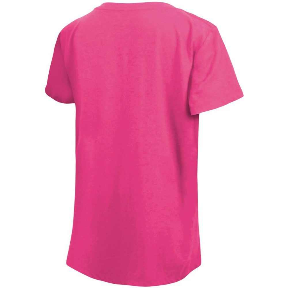 Pink Washington Nationals New Era Girl's Youth Jersey Stars V-Neck T-Shirt