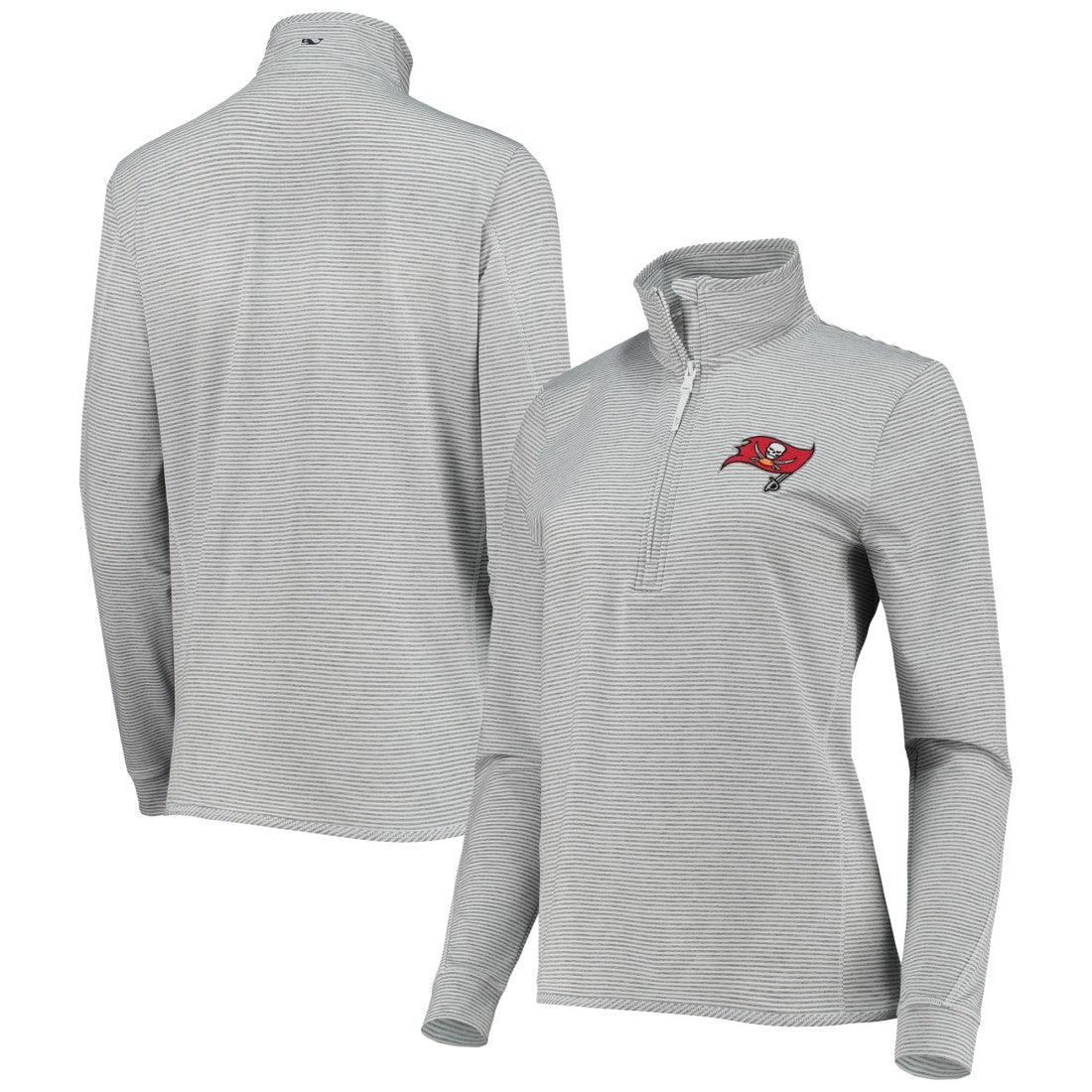 Vineyard Vines Women's Sankaty Shep Half-Zip Pullover Top - Tampa Bay Buccaneers Pullover