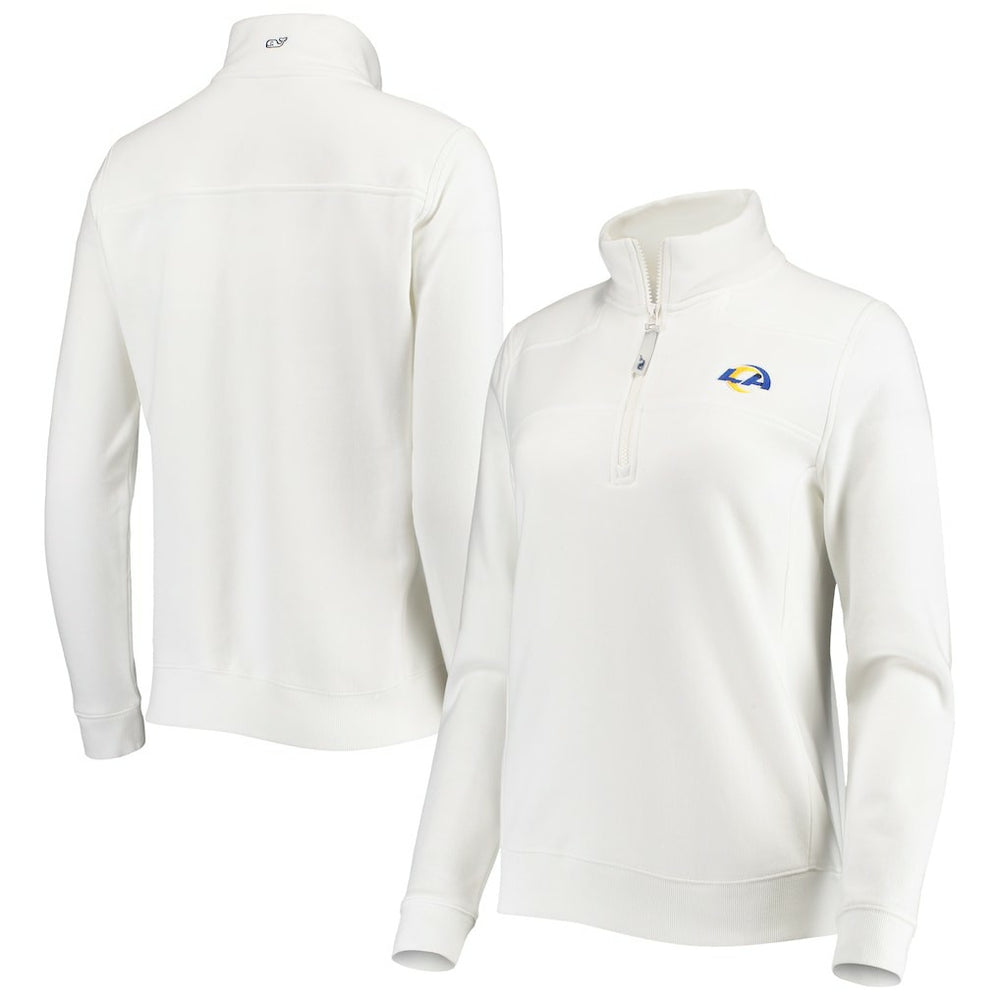 Vineyard Vines Women's Shep Shirt Quarter-Zip Sweatshirt - Los Angeles Rams Sweatshirts