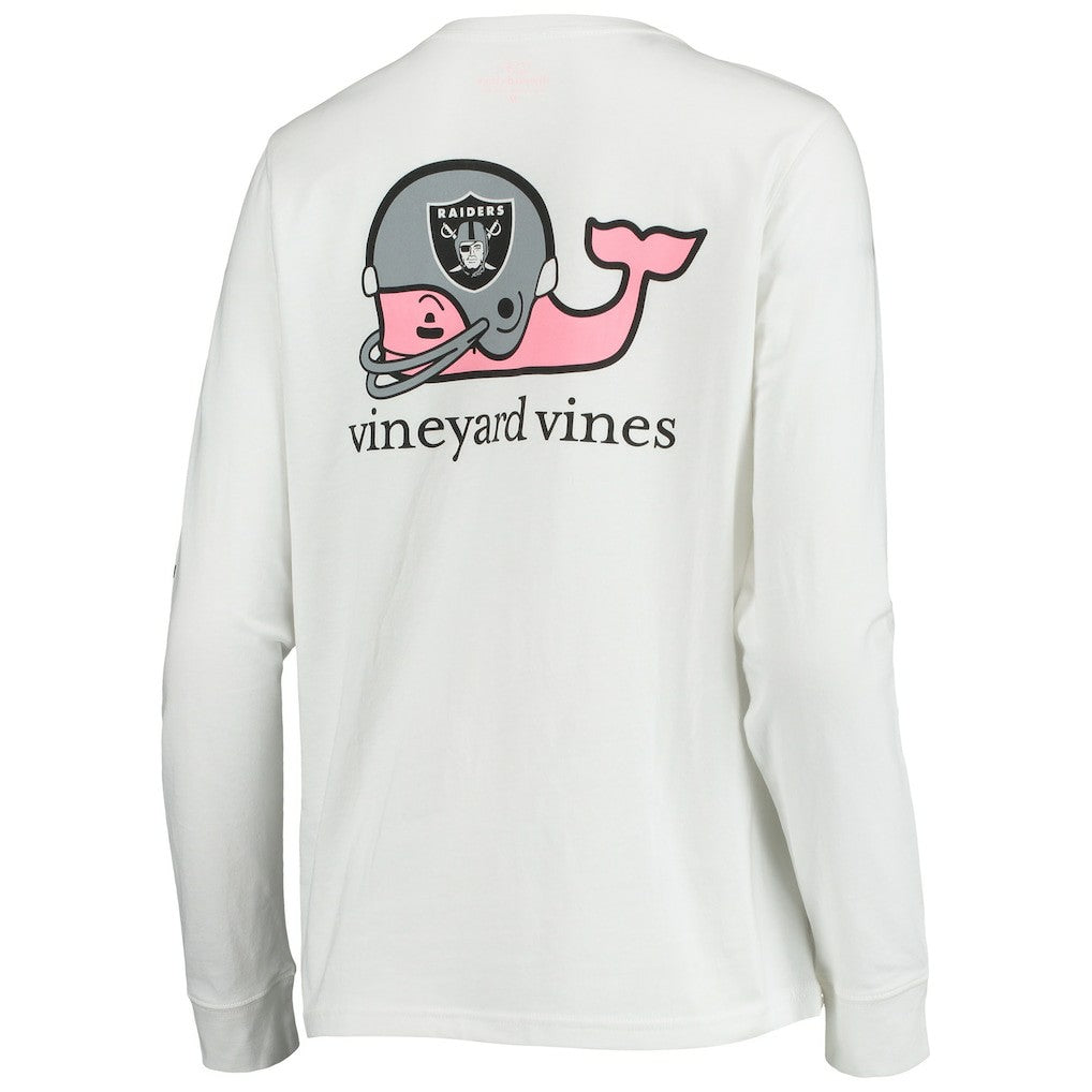 Vineyard Vines Women's Helmet Long Sleeve T-Shirt - Las Vegas Raiders T-shirts