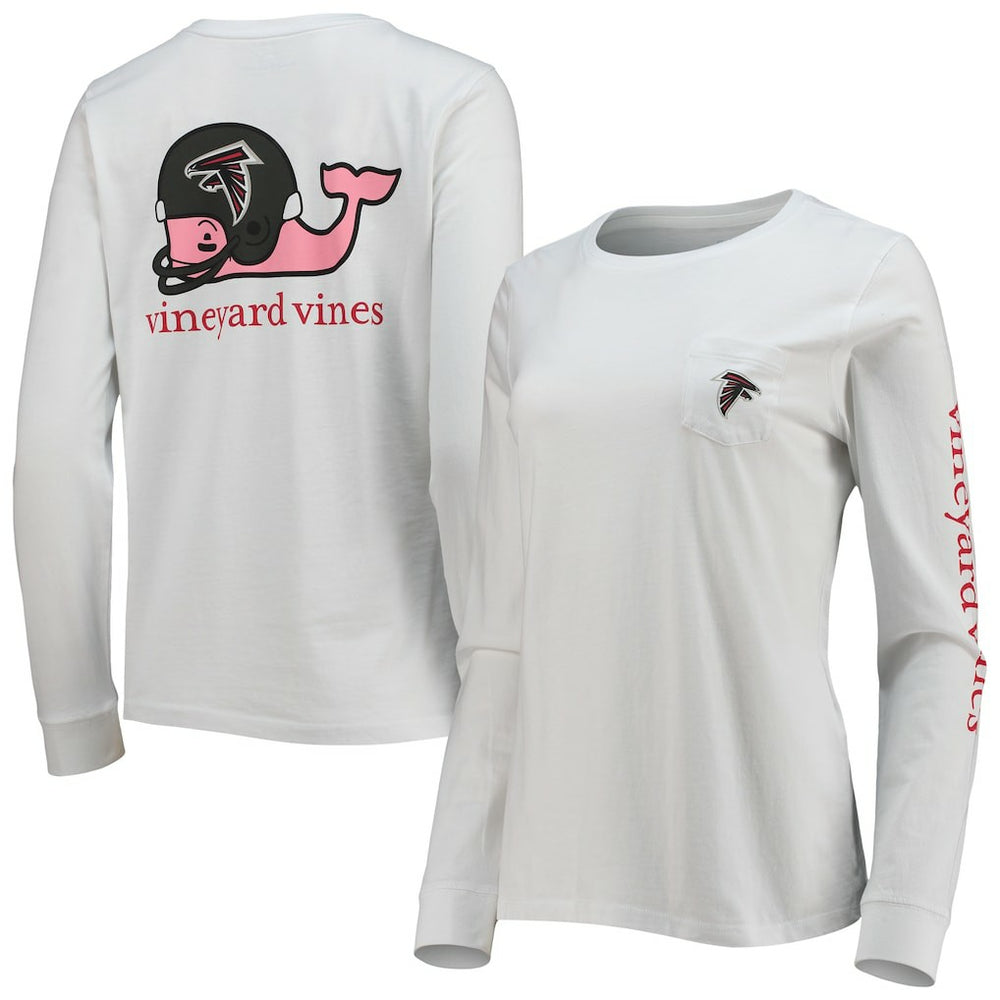 Vineyard Vines Women's Helmet Long Sleeve T-Shirt - Atlanta Falcons T-shirts