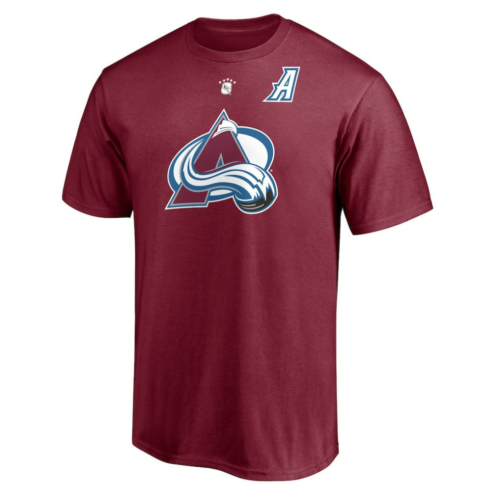 NHL Peter Forsberg Colorado Avalanche Fanatics Authentic Stack Retired Player Nickname & Number T-Shirt
