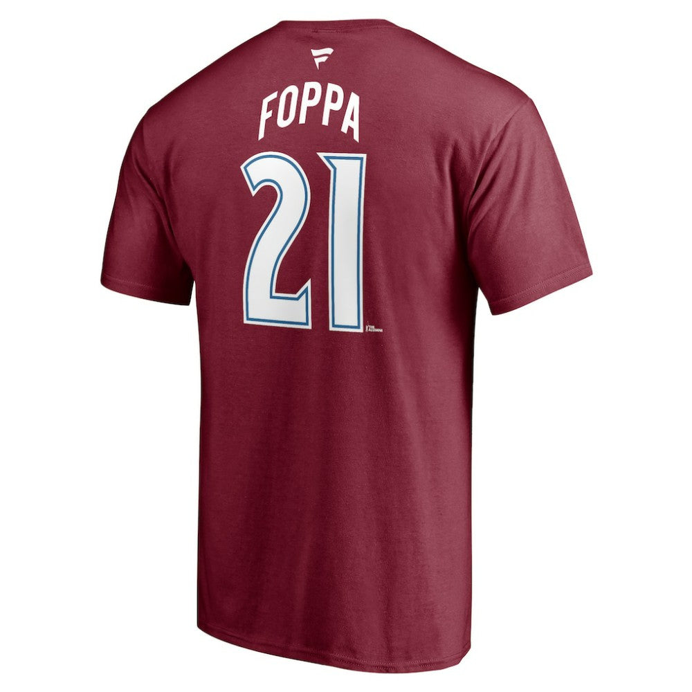 NHL Peter Forsberg Colorado Avalanche Fanatics Authentic Stack Retired Player Nickname & Number T-Shirt