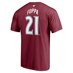 NHL Peter Forsberg Colorado Avalanche Fanatics Authentic Stack Retired Player Nickname & Number T-Shirt