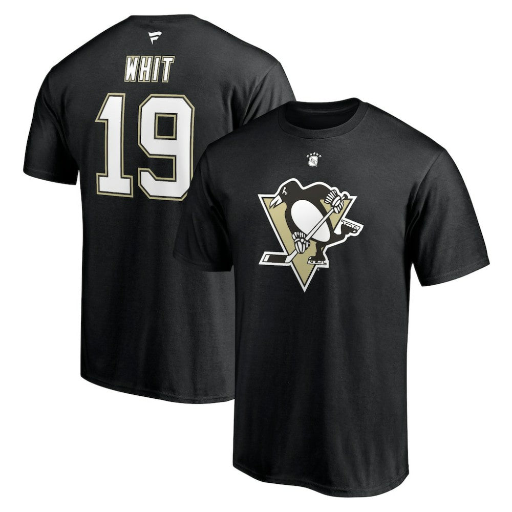 NHL Ryan Whitney Pittsburgh Penguins Fanatics Authentic Stack Retired Player Nickname & Number T-Shirt