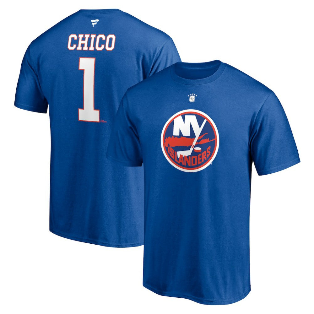 NHL Glenn Resch New York Islanders Fanatics Authentic Stack Retired Player Nickname & Number T-Shirt