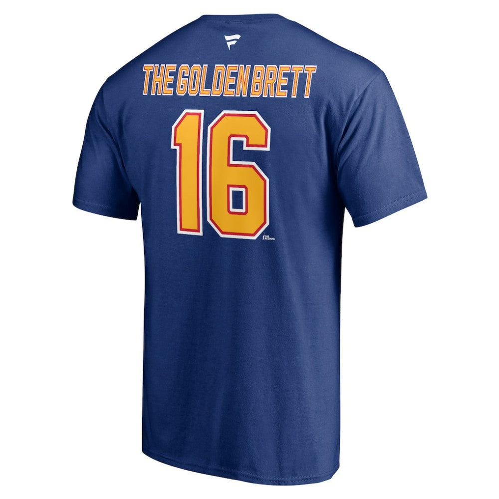 NHL Brett Hull St. Louis Blues Fanatics Authentic Stack Retired Player Nickname & Number T-Shirt