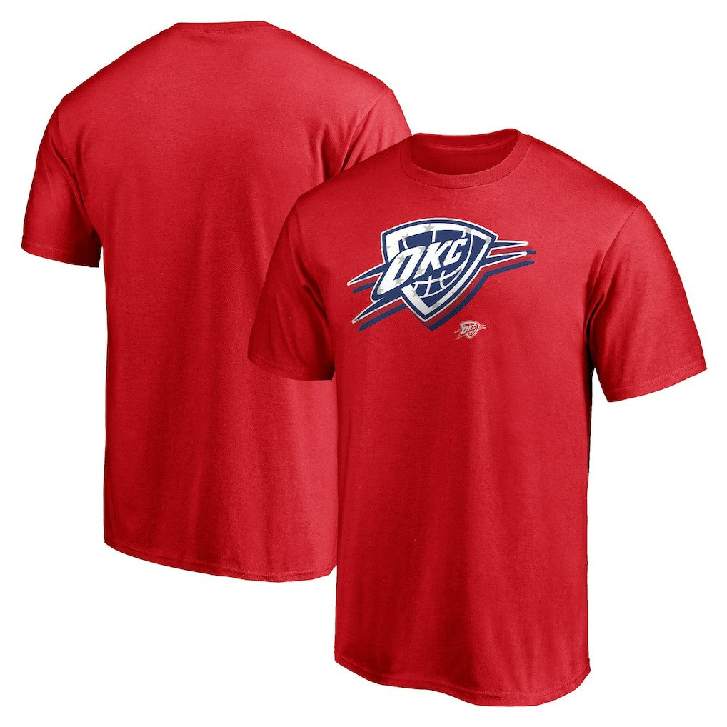 Oklahoma City Thunder Red White & Team T-Shirt