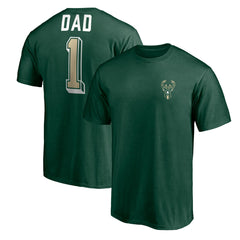 Milwaukee Bucks Number One Dad T-Shirt