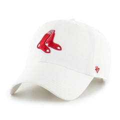 White Boston Red Sox '47 Clean Up Adjustable Hat