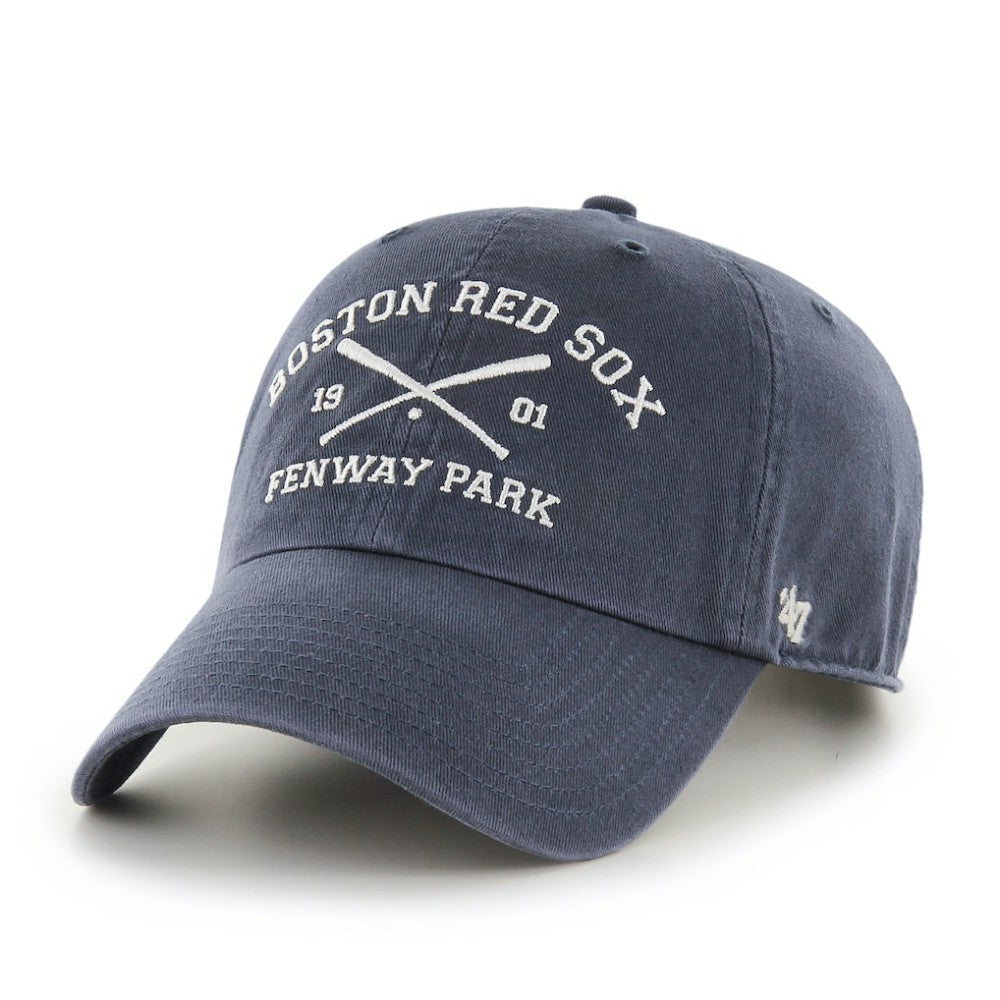 Blue Boston Red Sox '47 Cross Bats Clean Up Adjustable Hat