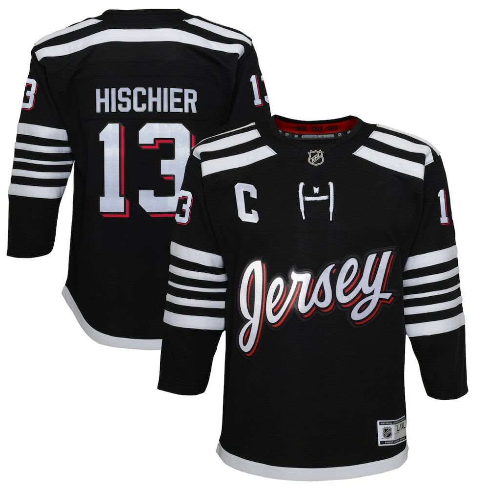 NHL Nico Hischier New Jersey Devils Youth 2021/22 Alternate Premier Player Jersey
