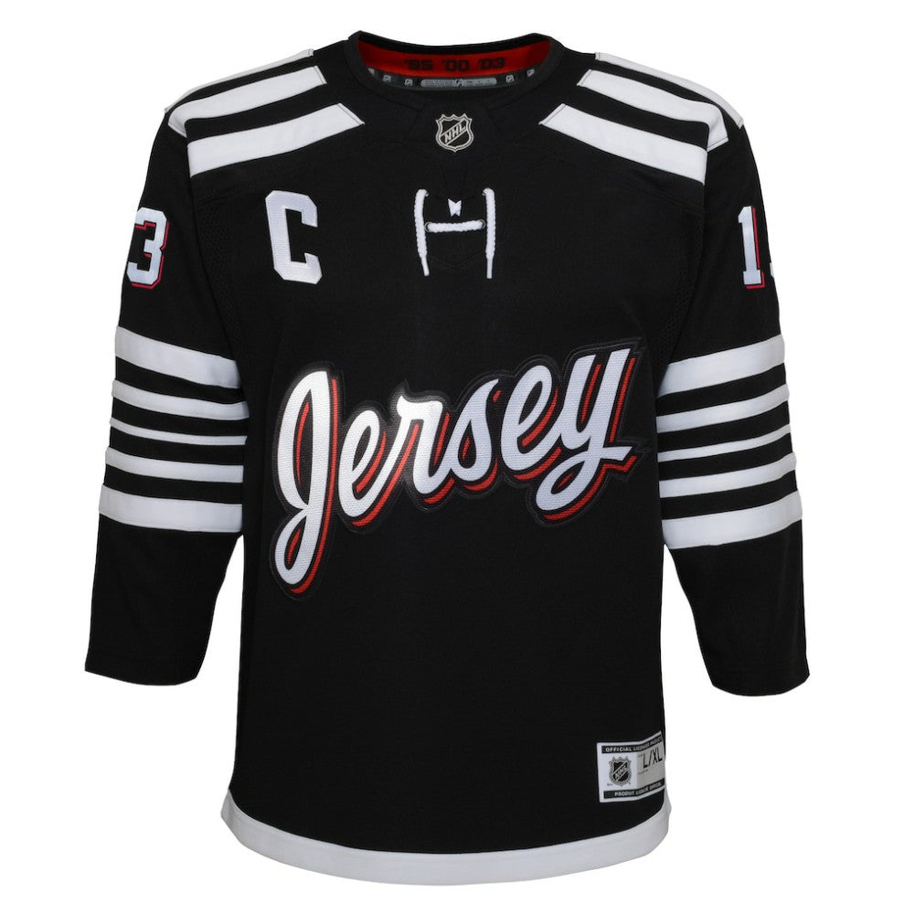 NHL Nico Hischier New Jersey Devils Youth 2021/22 Alternate Premier Player Jersey