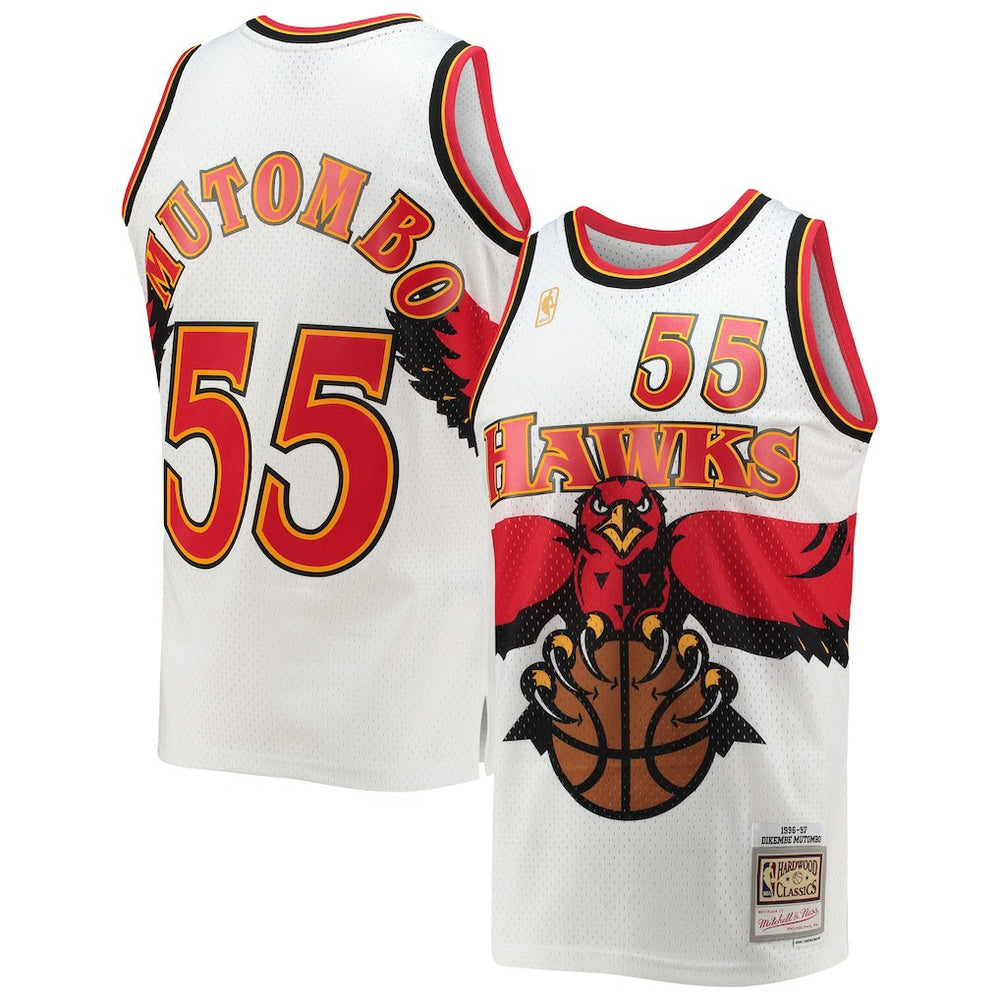 Mitchell & Ness Dikembe Mutombo Atlanta Hawks 1996/97 Hardwood Classics Swingman Jersey