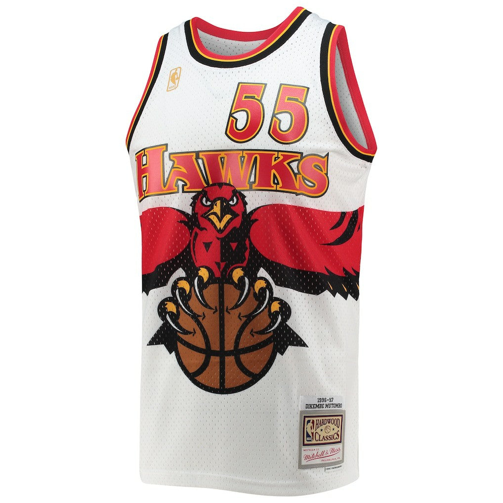 Mitchell & Ness Dikembe Mutombo Atlanta Hawks 1996/97 Hardwood Classics Swingman Jersey