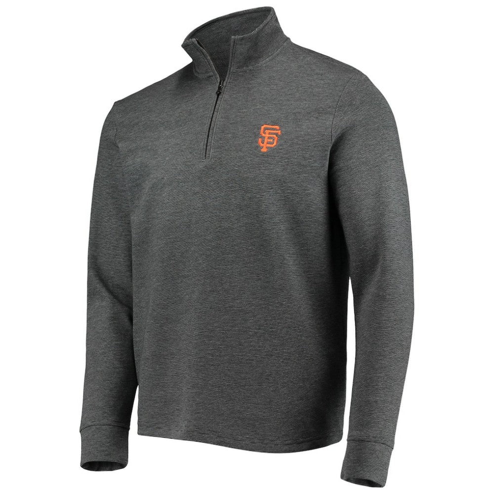 Charcoal San Francisco Giants Vineyard Vines Saltwater Quarter-Zip Jacket