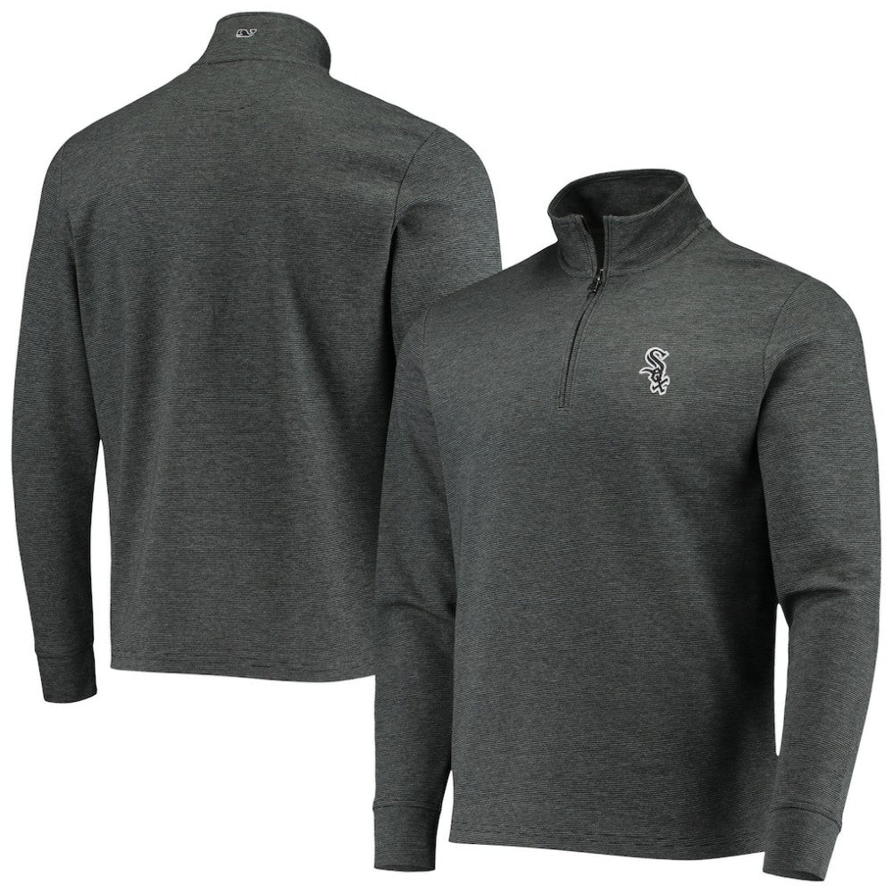 Charcoal Chicago White Sox Vineyard Vines Saltwater Quarter-Zip Jacket