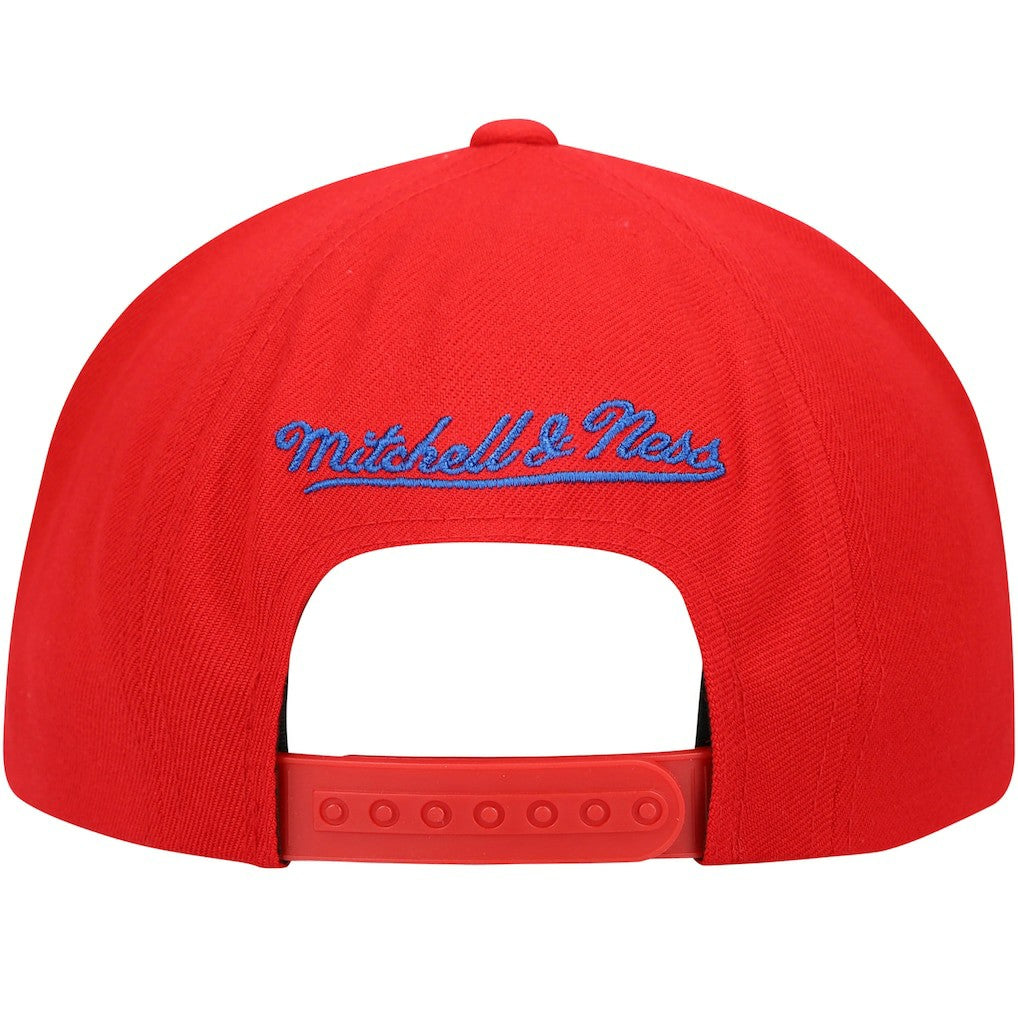 Mitchell & Ness Philadelphia 76ers Hardwood Classics Big Face Callout Snapback Hat