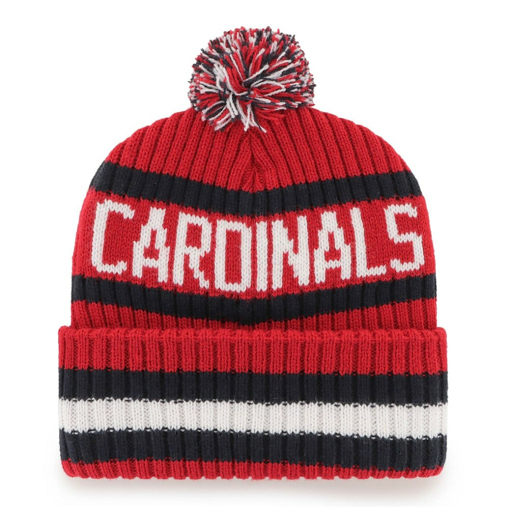 Red St. Louis Cardinals '47 Bering Cuffed Knit Hat with Pom
