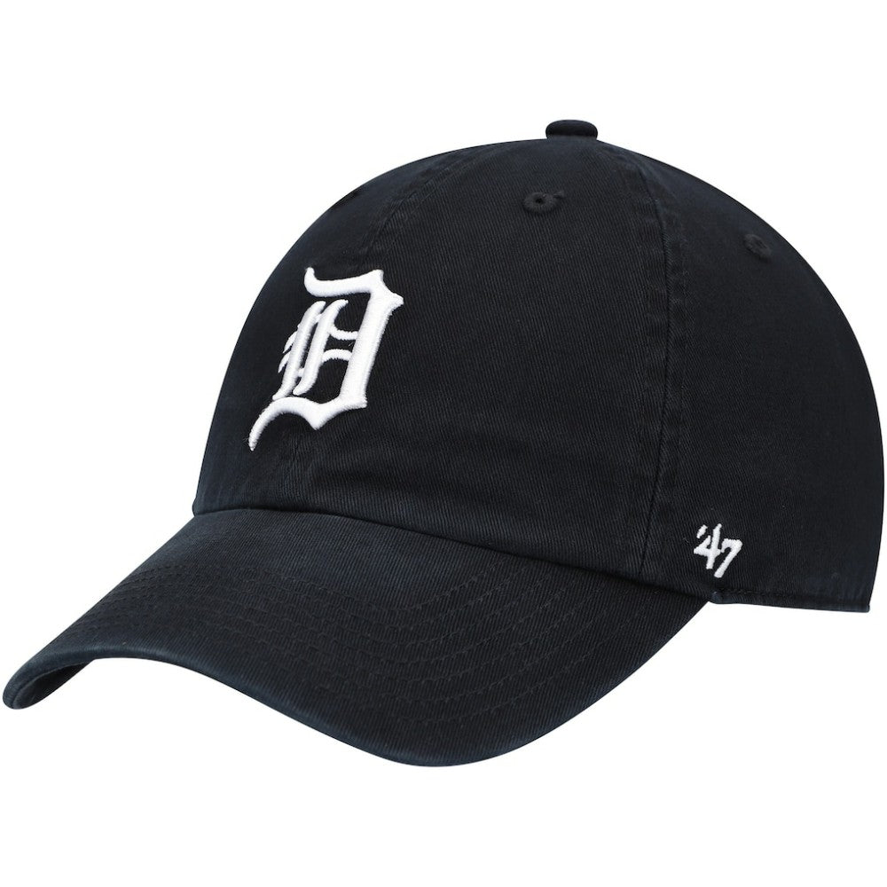 Black Detroit Tigers '47 Youth Team Logo Clean Up Adjustable Hat