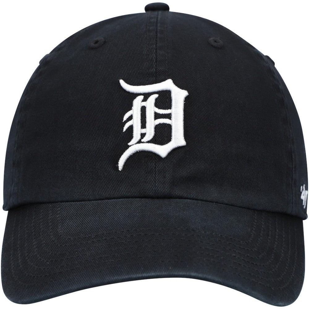 Black Detroit Tigers '47 Youth Team Logo Clean Up Adjustable Hat