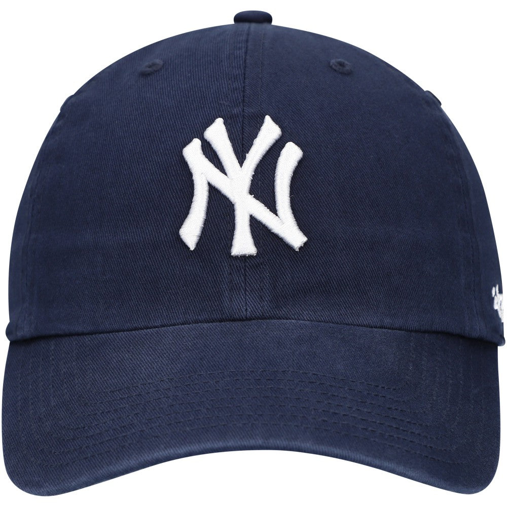 Navy New York Yankees '47 Youth Team Logo Clean Up Adjustable Hat