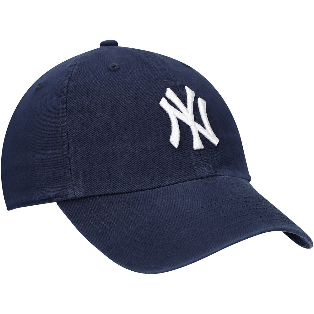 Navy New York Yankees '47 Youth Team Logo Clean Up Adjustable Hat
