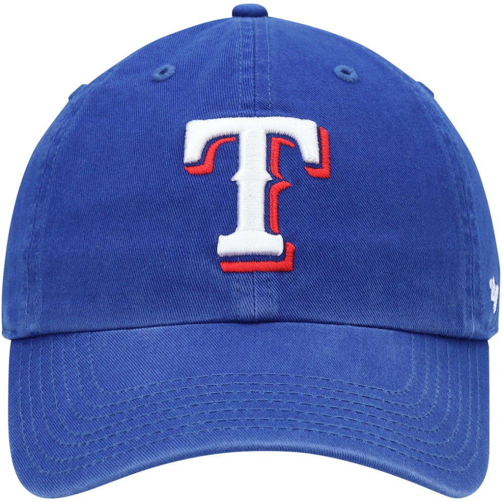 Royal Texas Rangers '47 Youth Team Logo Clean Up Adjustable Hat