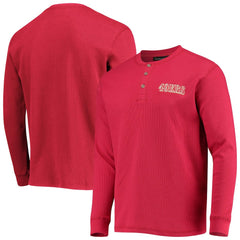 Dunbrooke Logo Maverick Thermal Henley Long Sleeve T-Shirt - San Francisco 49ers T-shirts