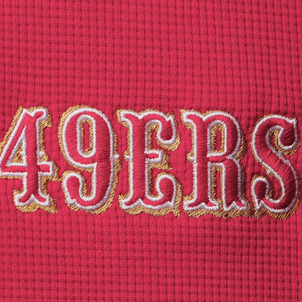 Dunbrooke Logo Maverick Thermal Henley Long Sleeve T-Shirt - San Francisco 49ers T-shirts