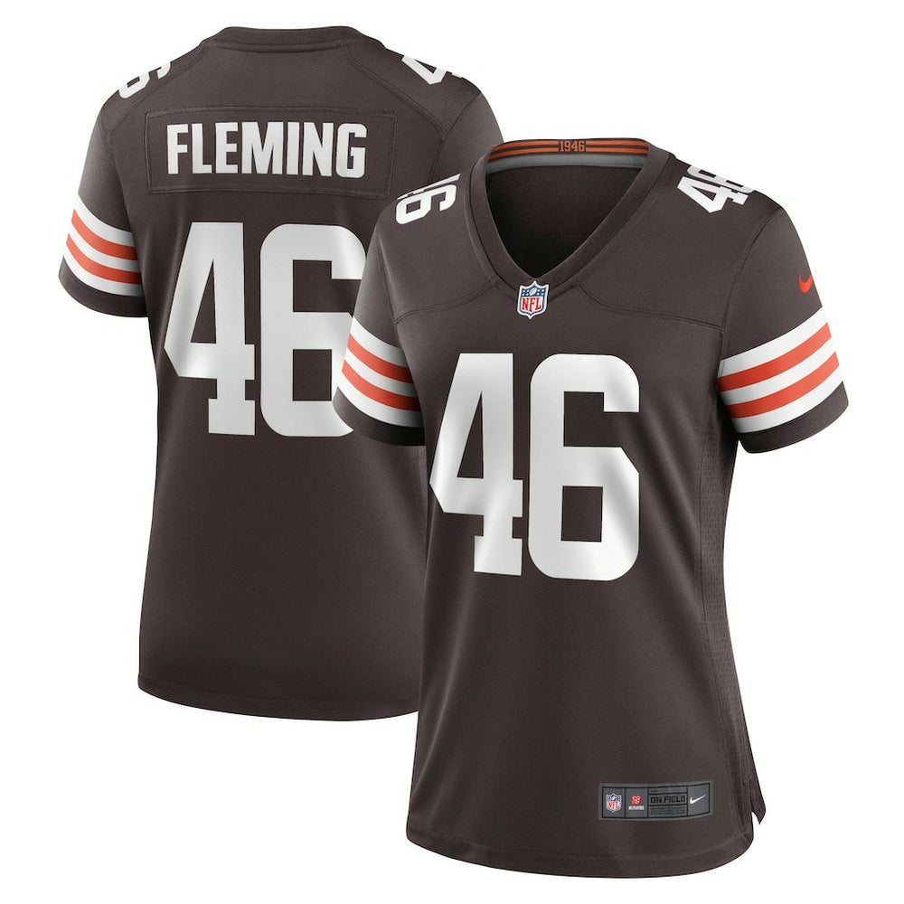 Don Fleming  Women's Retired Player Jersey - Cleveland Browns Jerseys