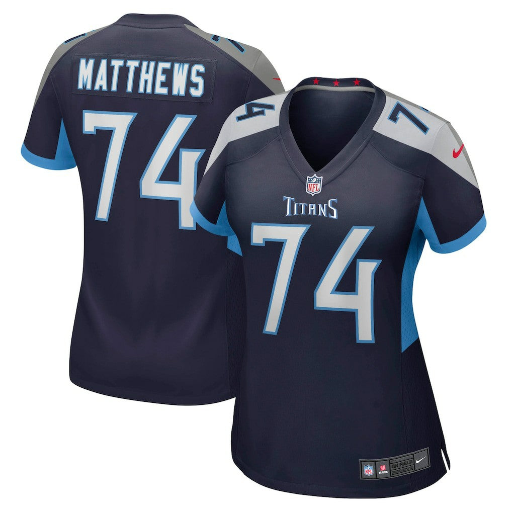 Bruce Matthews  Women's Retired Player Jersey - Tennessee Titans Jerseys