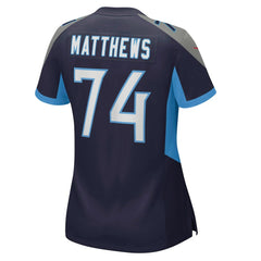 Bruce Matthews  Women's Retired Player Jersey - Tennessee Titans Jerseys