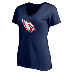 Women's Red White and Team V-Neck T-Shirt - Arizona Cardinals T-shirts
