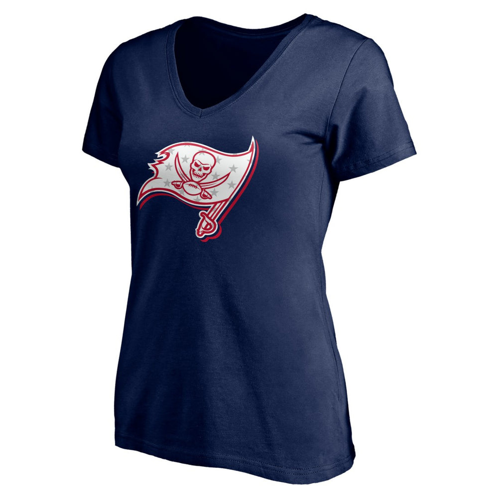 Women's Red White and Team V-Neck T-Shirt - Tampa Bay Buccaneers T-shirts