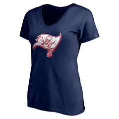 Women's Red White and Team V-Neck T-Shirt - Tampa Bay Buccaneers T-shirts