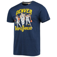 Jamal Murray/Michael Porter Jr./Nikola Jokic Denver Nuggets Homage Triple Threat Player Tri-Blend T-Shirt sale