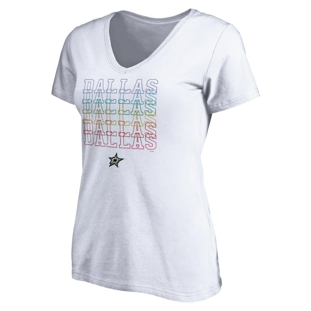 NHL Dallas Stars Women's City Pride V-Neck T-Shirt