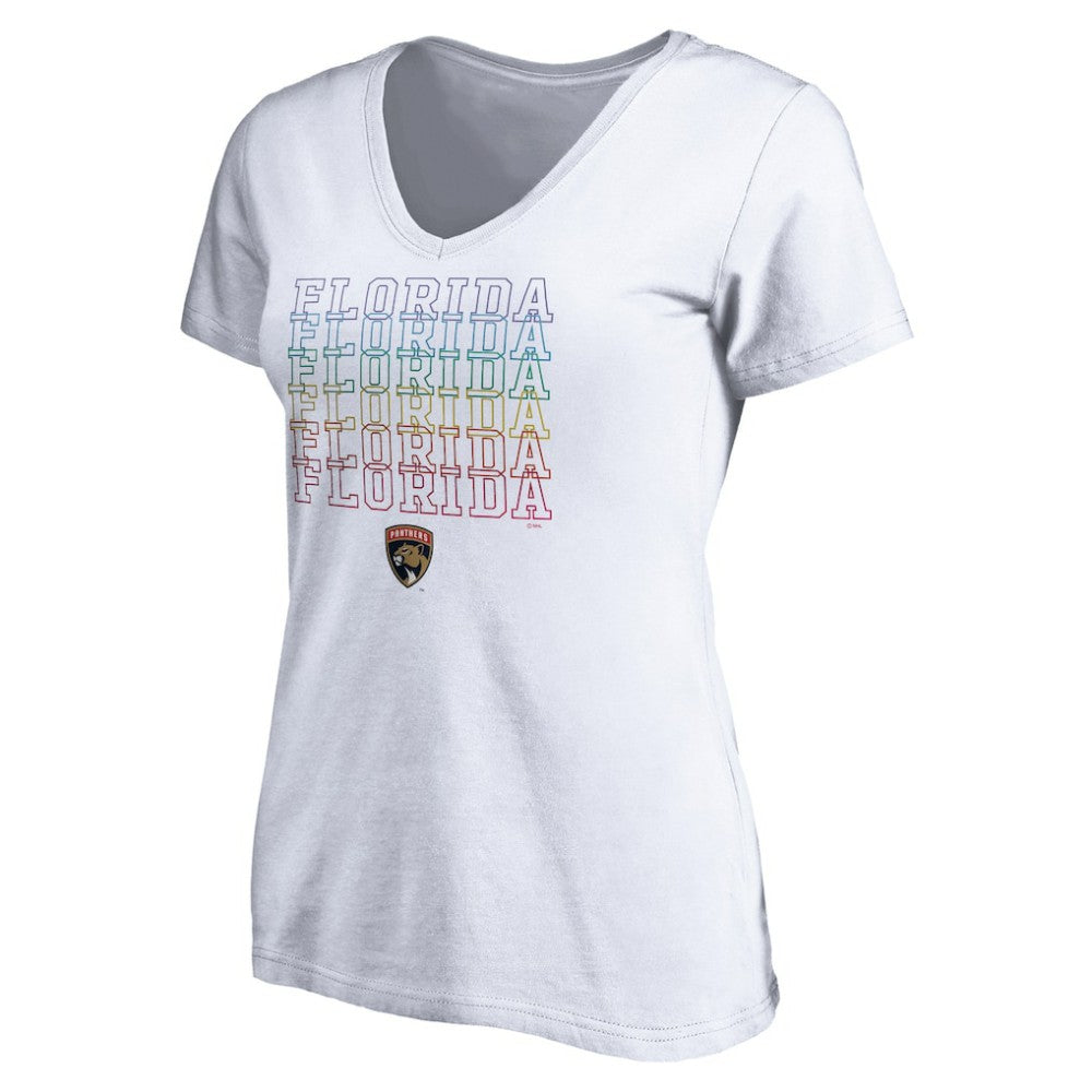 NHL Florida Panthers Women's City Pride V-Neck T-Shirt