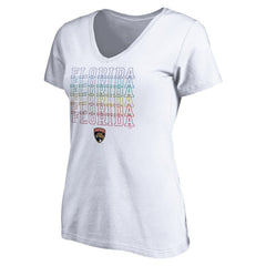 NHL Florida Panthers Women's City Pride V-Neck T-Shirt
