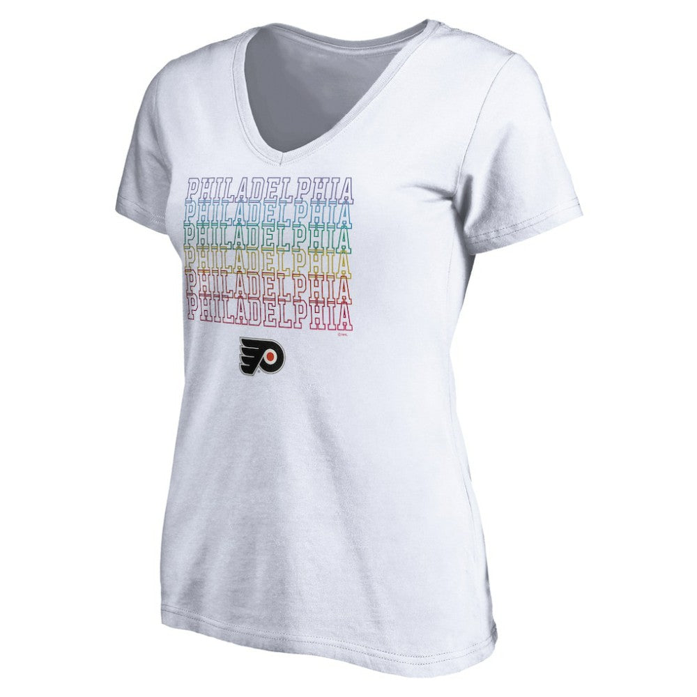 NHL Philadelphia Flyers Women's City Pride V-Neck T-Shirt