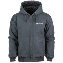 Dunbrooke Big & Tall Dakota Canvas Hoodie Full-Zip Jacket - New England Patriots Hoodies