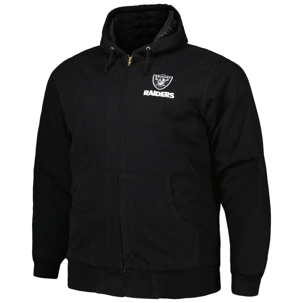 Dunbrooke Big & Tall Dakota Canvas Hoodie Full-Zip Jacket - Las Vegas Raiders Hoodies