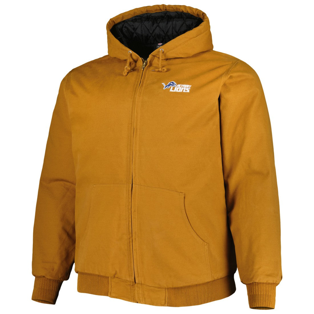Dunbrooke Big & Tall Dakota Canvas Hoodie Full-Zip Jacket - Detroit Lions Hoodies
