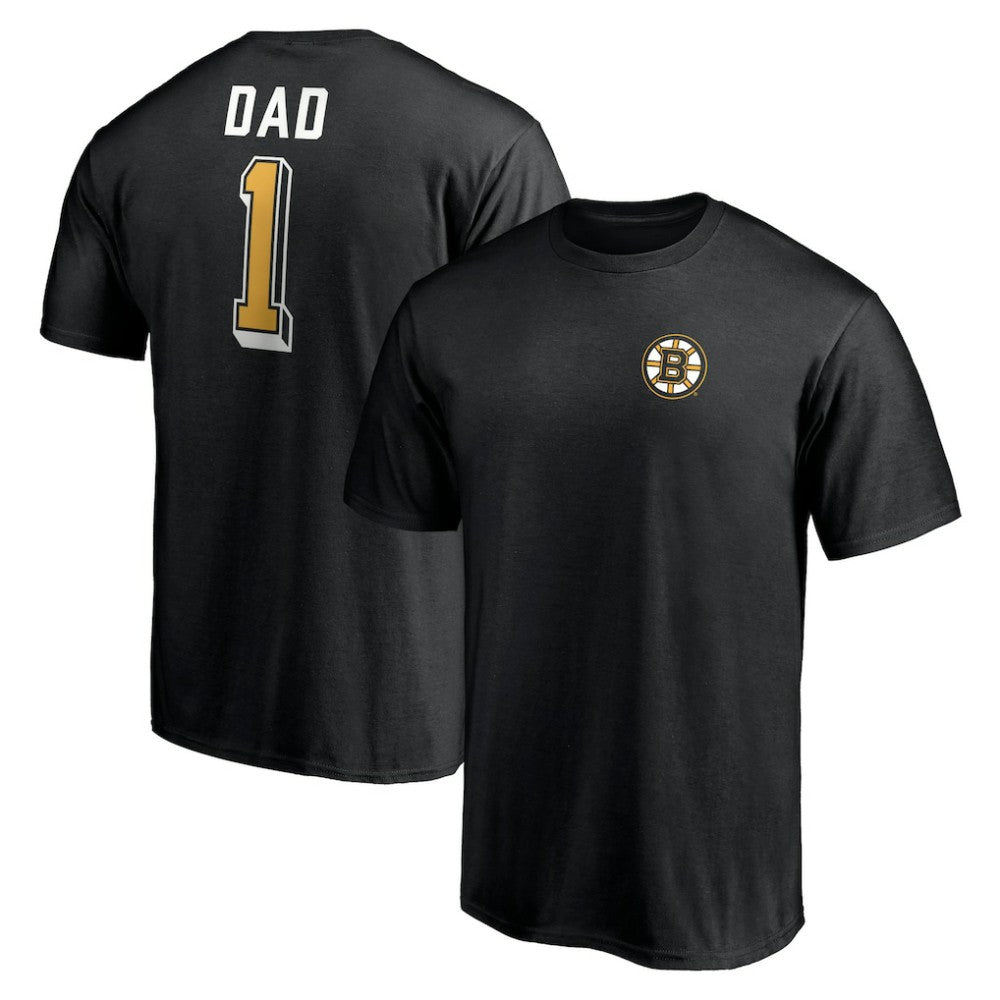 NHL Boston Bruins Number One Dad Logo T-Shirt