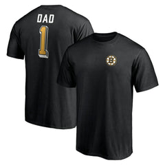 NHL Boston Bruins Number One Dad Logo T-Shirt
